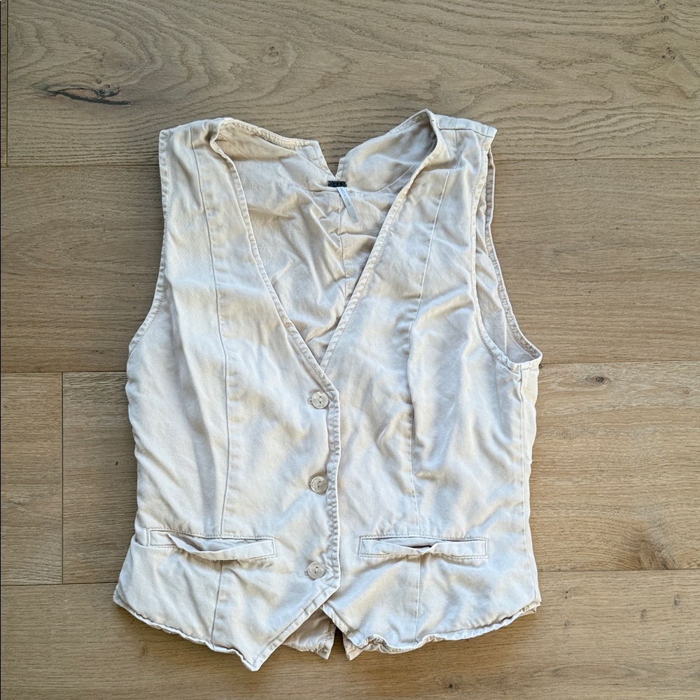 Young Fabulous & Broke Cream Vest Top